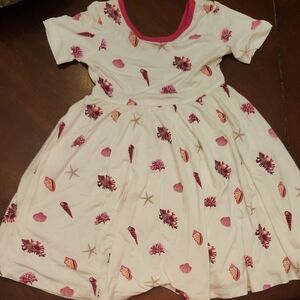 Kyte BABY Raspberry Shell Twirl Dress 2T Seashell Print Dress -